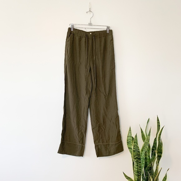 Grade & Gather Pants - Grade & Gather Green Stretch Pull On Pants sz S